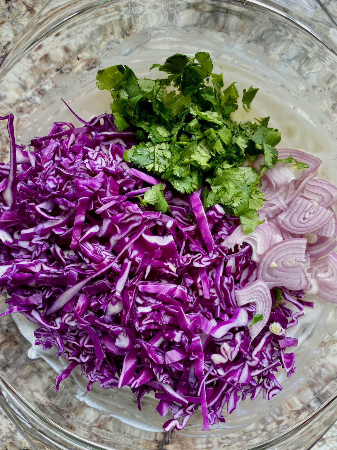 Creamy Red Cabbage Slaw for Tacos (No Mayo) - Everyday Homemade